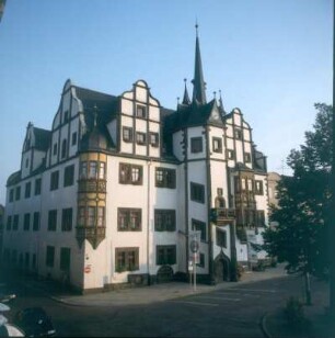 Saalfeld. Rathaus. Eckansicht