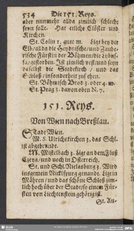 151. Reys. Von Wien nach Breßlau