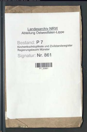 Sterbelisten der Gemeinden Alverskirchen, Amelsbüren, Angelmodde, Bösensell, Gimbte, Greven, Handorf, Hiltrup, Münster, Nienberge, Nottuln, Rinkerode, Roxel, Schapdetten, Telgte, Westbevern und Wolbeck (T 1827-1832). (Gemeinde: Münster, Stadt- und Landgerichtsbezirk)
