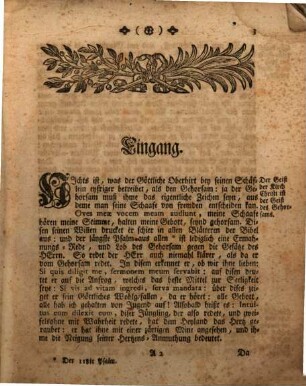 Frag: Ob Man Die Gebott Gottes halten könne? : Am dritten Pfingst-Feyrtag Des Jahrs 1762. Beantwortet