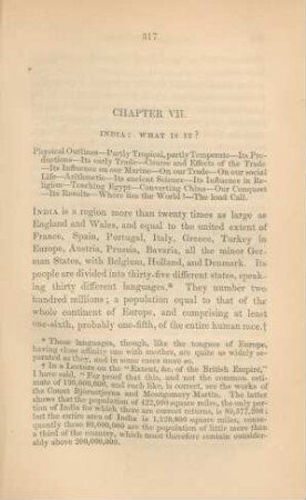 Chapter VII. India: what is it?