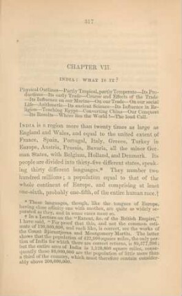 Chapter VII. India: what is it?