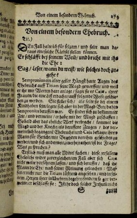 Von einem besondern Ehebruch.
