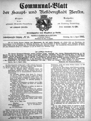 1885,14: No. 14, 5. April 1885