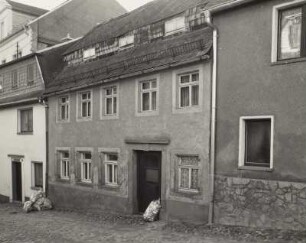 Mittweida, Wohnhaus : Mittweida. Wohnhaus, Steinweg 52, (1820). Straßenansicht