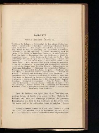 Kapitel XVI. - Geschichtlicher Überblick.
