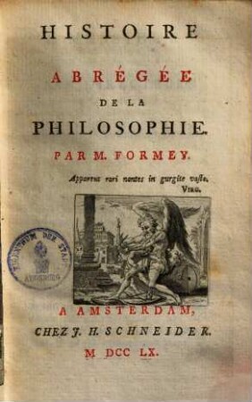 Histoire abrégée de la philosophie