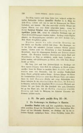 §. 40. Der zweite punische Krieg 218 - 201