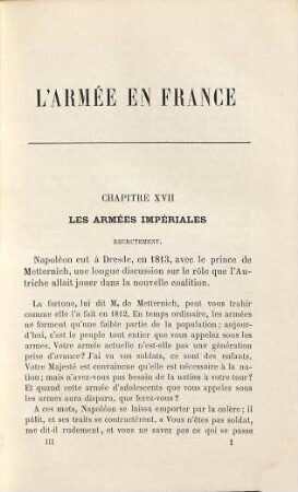 L' armée en France : Histoire et organisation depuis les temps anciens jusqu'a nos jours, 3