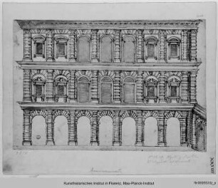 Aufriss Cortile Palazzo Pitti