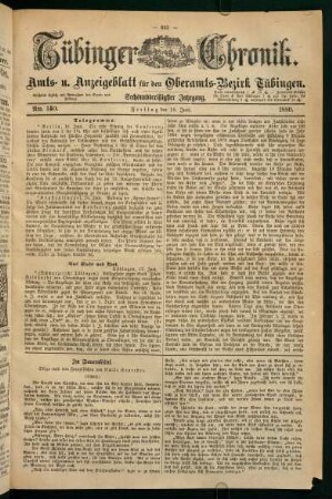18. Juni (Nro. 140) - 23. Juni (Nro. 144)