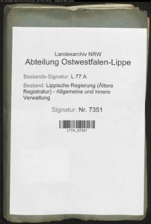 Magazinlieferungen aus dem Amt Detmold, Vogtei Lage und Heiden