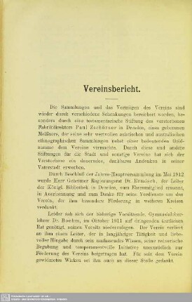 Vereinsbericht