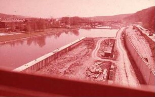 Esslingen, oberer Vorhafen, flussaufwärts