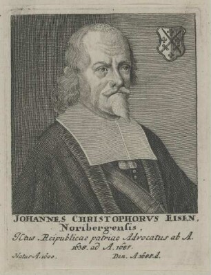 Bildnis des Johannes Christophorvs Eisen