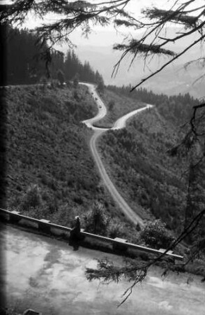 Bad Griesbach: Serpentinen der Straße Bad Griesbach-Alexanderschanze