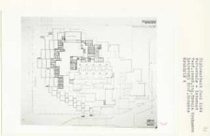 Werkschule und Internat (Diplomarbeit bei Bernhard Hermkes): Grundriss Ebene + 4.00 und + 2.80, 1:200