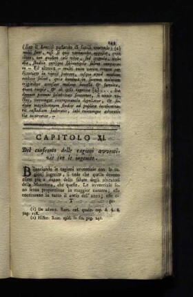 Capitolo XI. Del confronto delle cagiono arventizie con le ingenite.