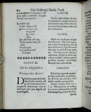 Caput III. De Diarrhoea.