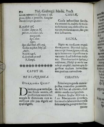Caput III. De Diarrhoea.