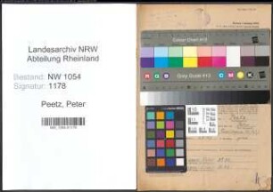 Entnazifizierung Peter Peetz , geb. 11.07.1884 (Weichenwaerter)