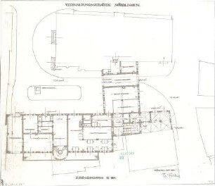 Fischer, Theodor; Nördlingen; Verwaltungs-Gebäude - Grundriss EG