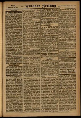 Zweite Ausgabe vom Samstag, den 14. Mai 1921.