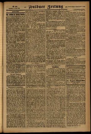 Zweite Ausgabe vom Samstag, den 14. Mai 1921.