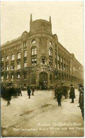 Das beschädigte Verlagshaus Mosse
