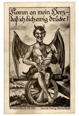 Kriegspostkarte Nr. 4a: Komm an mein Herz - ... (Kaiser von Rußland) (1 mit Zensurvermerk, verboten)