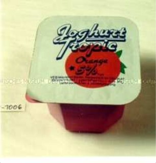 Becher für "Joghurt Tropic Orange"