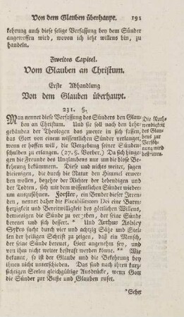 Zweites Capitel. Vom Glauben an Christum