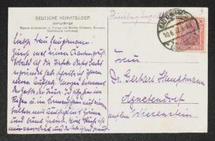 Brief von Margarete Kreutz an Margarete Hauptmann