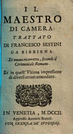 Il maestro di camera