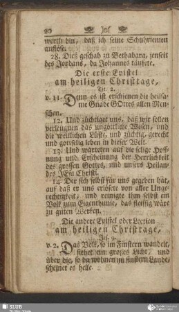 [Am heiligen Christtage]