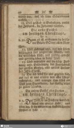 [Am heiligen Christtage]