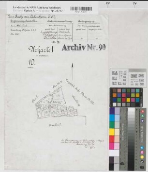 Neuenkirchen (Neuenkirchen), Rheine l.d.Ems (Rheine), Zusammenlegung Catenhorn, Urkarte I Rheine l.d.Ems Flur 10