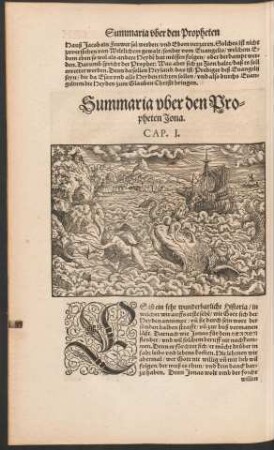 Summaria uber den Propheten Iona.