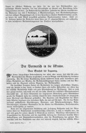 Der Vormarsch in die Ukraine.
