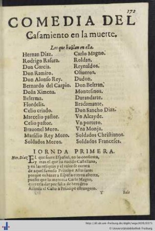 Comedia Del Casamiento en la muerte