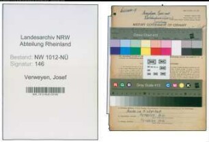 Entnazifizierung Josef Verweyen , geb. 29.02.1904 (Landwirt)