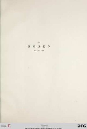 VI. Dosen (Nr. 109-136)