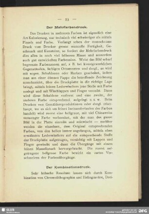 Der Mehrfarbendruck