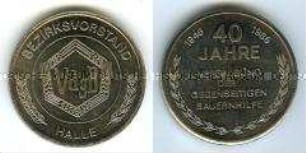 Medaille 40 Jahre Vereinigung der gegenseitigen Bauernhilfe