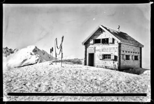 Arosa, Hörnli-Hütte mit Parpaner Schwarzhorn