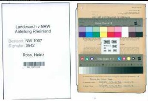 Entnazifizierung Heinz Ross , geb. 19.12.1919 (Verw.Angestellter)