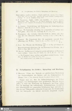 11. Fortpflanzung des Lichtes, Spiegelung und Brechung