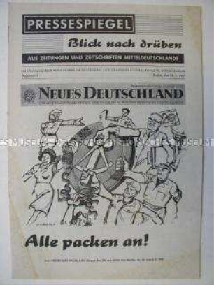 Bulletin der Bundesregierung zur Presse der DDR