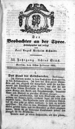 8. Stueck, 23. Februar 1852