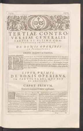 Liber Primus. De Bonis Operibus, In Particulari, Qui Est De Oratione.